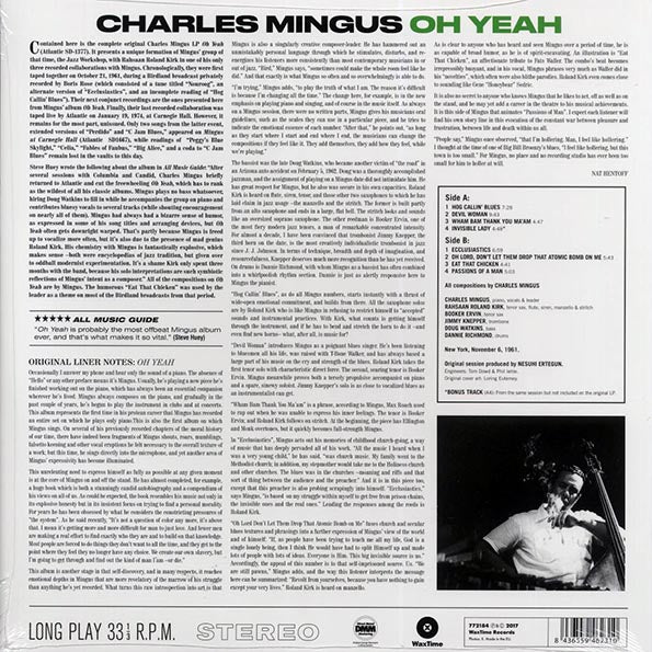Charles Mingus - Oh Yeah (ltd. ed.) (180g)