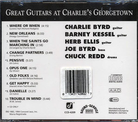 Charlie Byrd, Barney Kessel, Herb Ellis - Great Guitars At Charlie's Georgetown