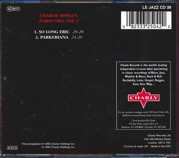 Charlie Mingus - Paris 1964, Volume 2