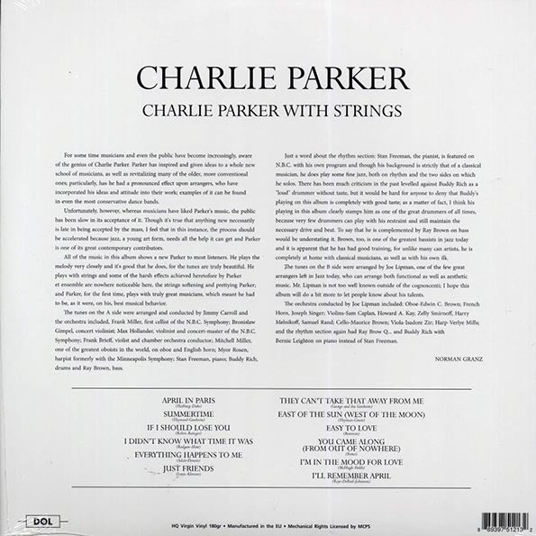 Charlie Parker - Charlie Parker With Strings (180g)