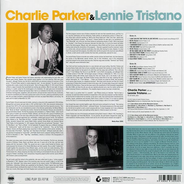 Charlie Parker, Lennie Tristano - Charlie Parker & Lennie Tristano (ltd. ed.) (180g) (blue vinyl)