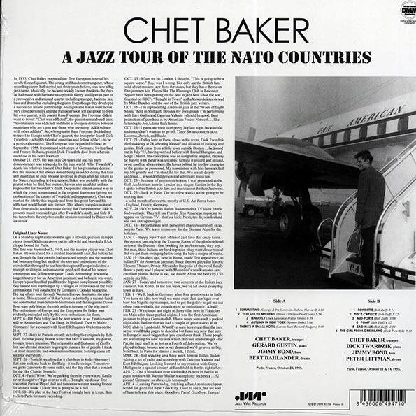 Chet Baker - Chet Baker In Europe: A Jazz Tour Of The Nato Countries (ltd. ed.) (180g) (remastered)