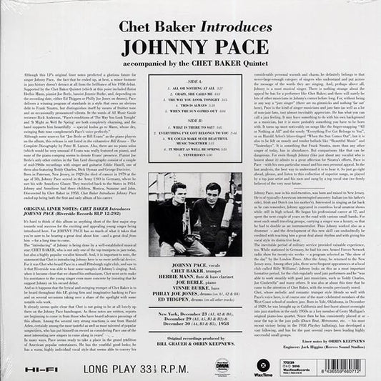 Chet Baker - Chet Baker Introduces Johnny Pace Accompanied By Chet Baker Quintet (ltd. ed.) (180g)