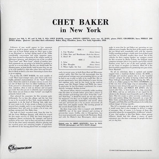 Chet Baker - In New York (ltd. 500 copies made) (clear vinyl)