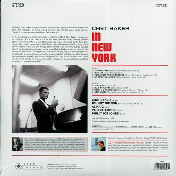 Chet Baker - In New York (ltd. ed.) (180g)