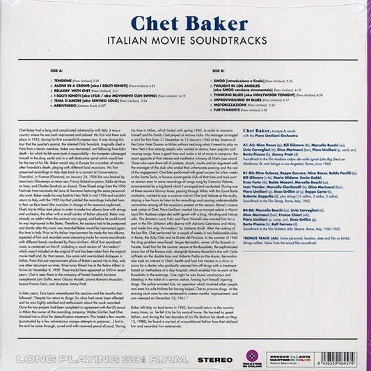 Chet Baker - Italian Movie Soundtracks (+bonus track) (ltd. ed.) (180g) (purple vinyl)