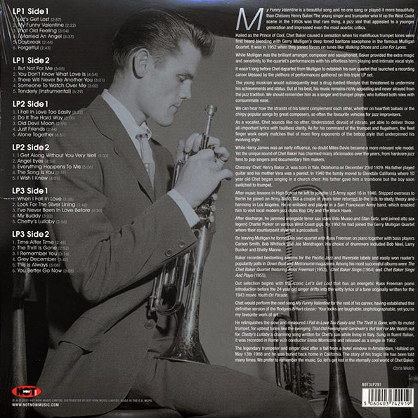 Chet Baker - Platinum Jazz (32 tracks) (3xLP) (silver vinyl)