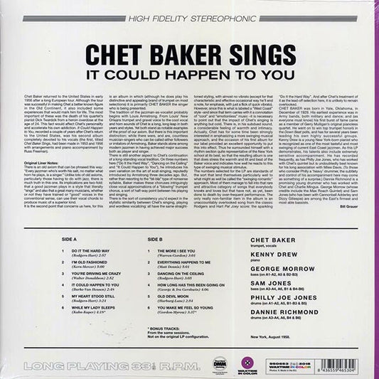 Chet Baker - Sings: It Could Happen To You (+2 bonus tracks) (ltd. ed.) (180g) (purple vinyl)