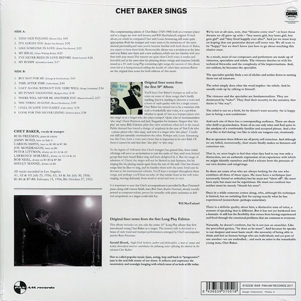 Chet Baker - Sings (ltd. ed.) (180g)