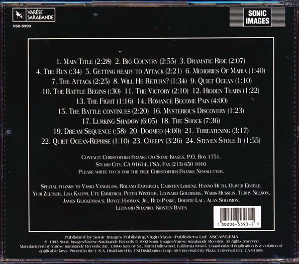 Christopher Franke - New Music For Films Volume 1 (marked/ltd stock)