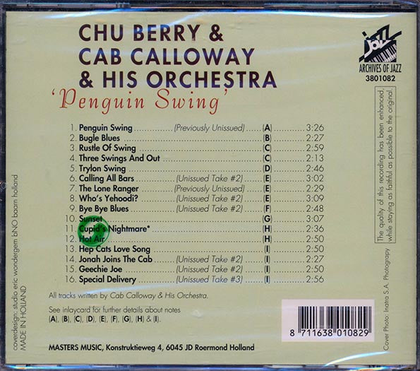 Chu Berry, Cab Calloway - Penguin Swing (incl. large booklet)