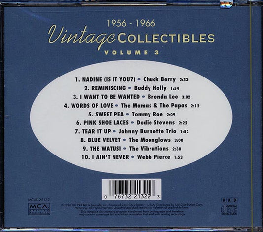 Chuck Berry, Buddy Holly, Brenda Lee, Etc. - Vintage Collectibles Volume 3