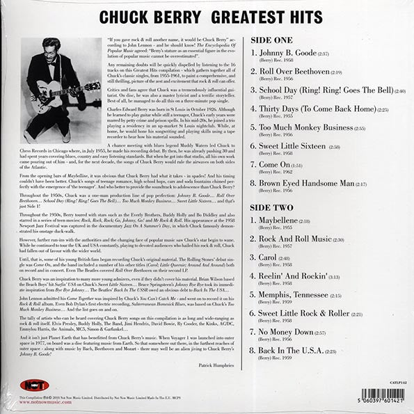 Chuck Berry - Greatest Hits (180g)