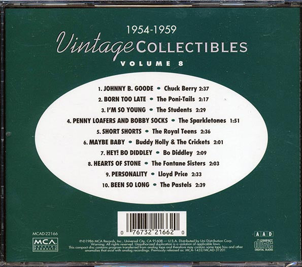Chuck Berry, The Sparkletones, The Royal Teens, Etc. - Vintage Collectibles Volume 8 1954-1959
