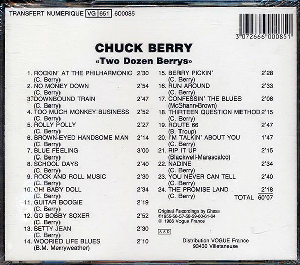 Chuck Berry - Two Dozen Berrys (24 tracks)