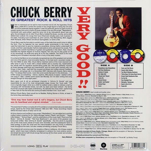 Chuck Berry - Very Good!! 20 Greatest Rock & Roll Hits (ltd. ed.) (180g)