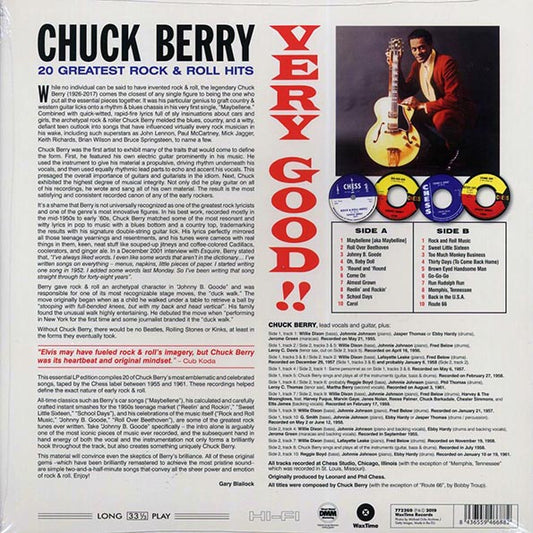 Chuck Berry - Very Good!! 20 Greatest Rock & Roll Hits (ltd. ed.) (180g)