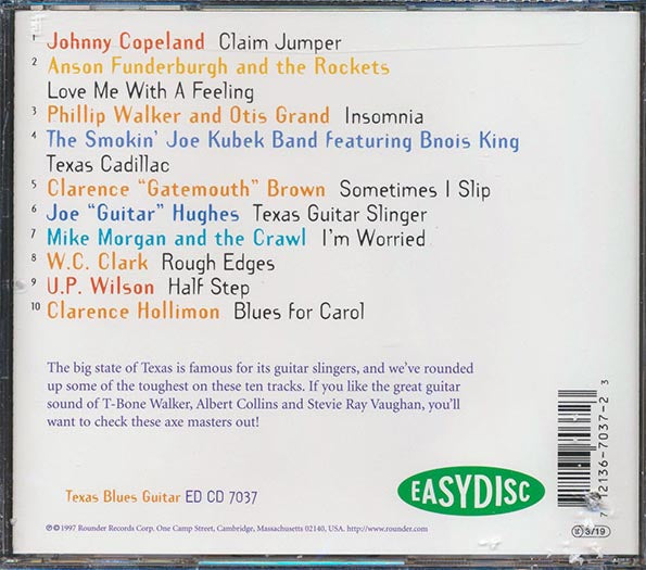 Clarence Gatemouth Brown, Johnny Copeland, Joe Guitar Hughes, Etc. - Texas Blues Guitar (marked/ltd stock)