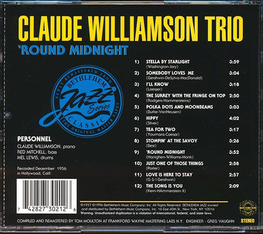 Claude Williamson Trio - Round Midnight