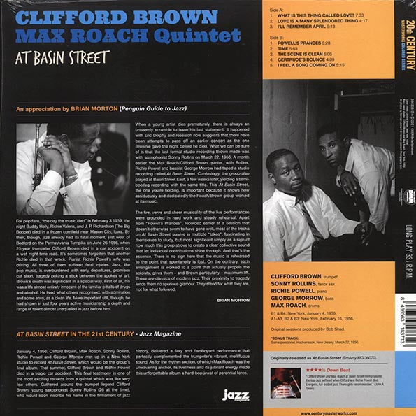 Clifford Brown, Max Roach - At Basin Street