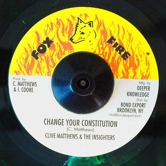 Clive Matthews & The Insighters - Change Your Constitution  /  Version