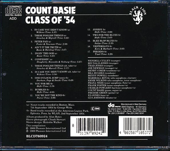 Count Basie - Class Of '54