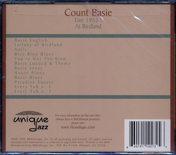 Count Basie - Live In 1953! At Birdland