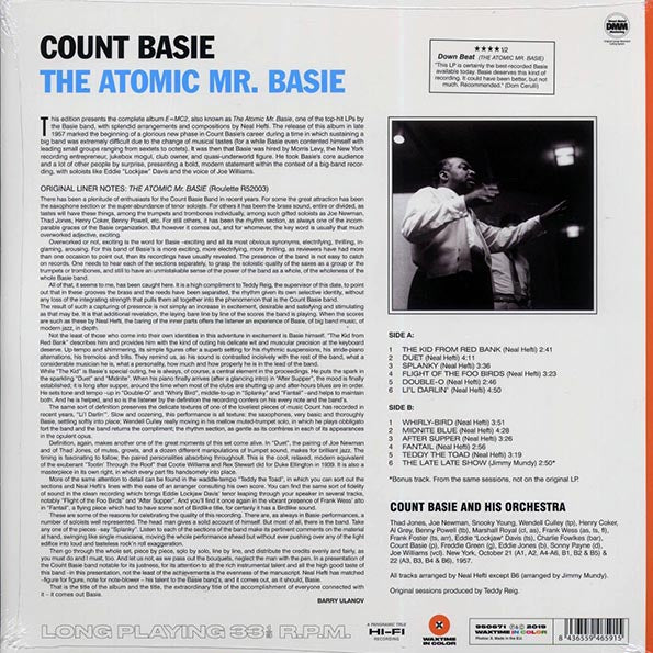 Count Basie - The Atomic Mr. Basie (+bonus track) (ltd. ed.) (180g) (orange vinyl)