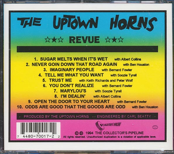 Crispin Cioe, Arno Hecht, Bob Funk, Larry Etkin, Etc. - The Uptown Horns Revue