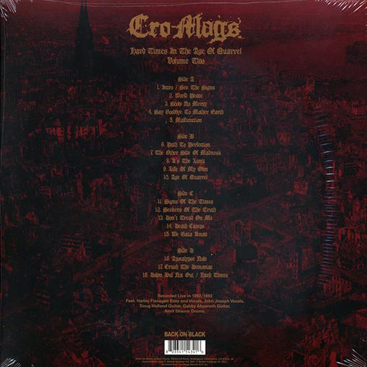 Cro-Mags - Hard Times In The Age Of Quarrel Volume 2 (2xLP)