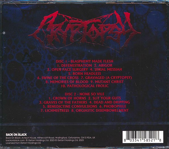 Cryptopsy - Blasphemy Made Flesh + None So Vile (2xCD)