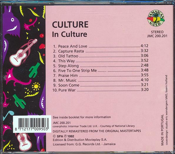 Culture - In Culture CD