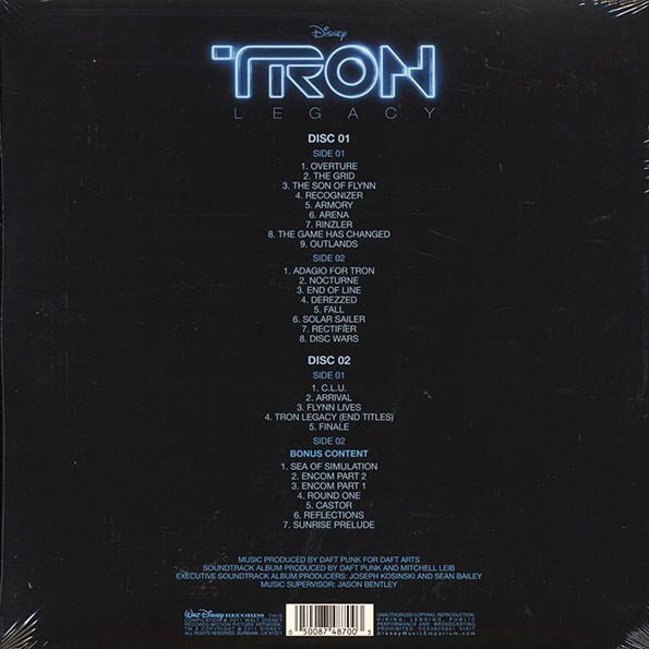 Daft Punk - Tron Legacy: Original Motion Picture Soundtrack (ltd. ed.) (2xLP) (blue/clear vinyl)