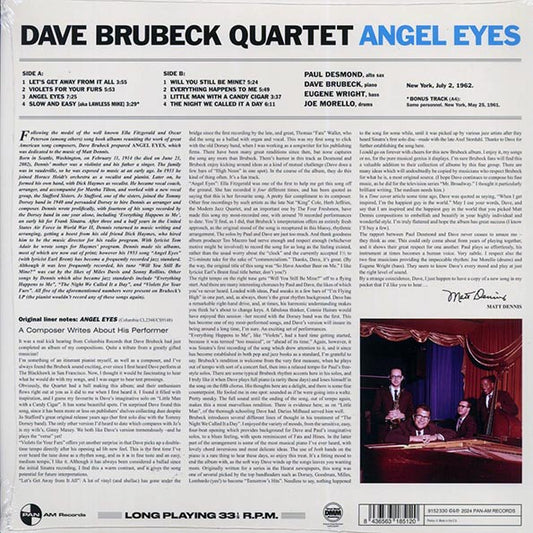 Dave Brubeck Quartet - Angel Eyes (+2 bonus tracks) (ltd. ed.) (180g)