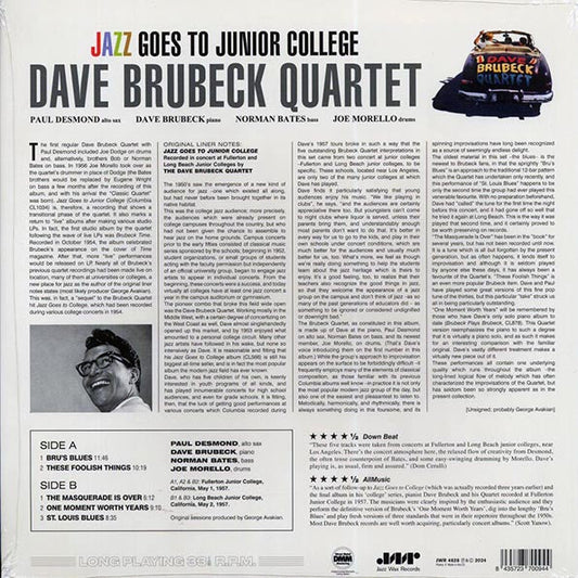 Dave Brubeck Quartet - Jazz Goes To Junior College (ltd. ed.) (180g)