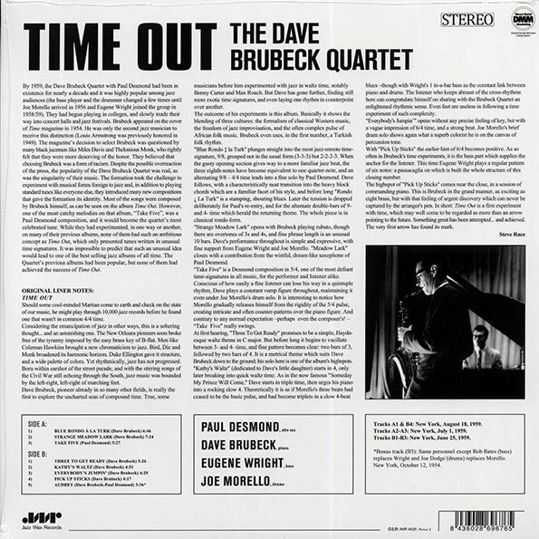 Dave Brubeck Quartet - Time Out (ltd. ed.) (180g) (remastered)