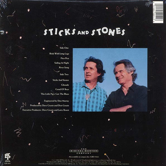 Dave Grusin, Don Grusin - Sticks And Stones (1988 ORIGINAL PRESS) (orig. press)