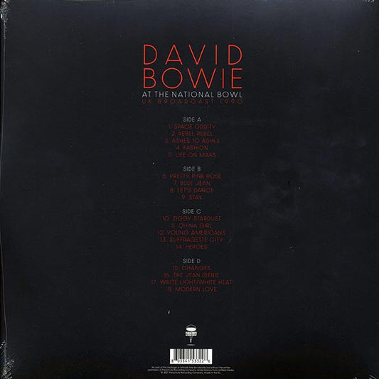 David Bowie - At The National Bowl UK Broadcast 1990: Milton Keynes, England, August 5th 1990 (2xLP)
