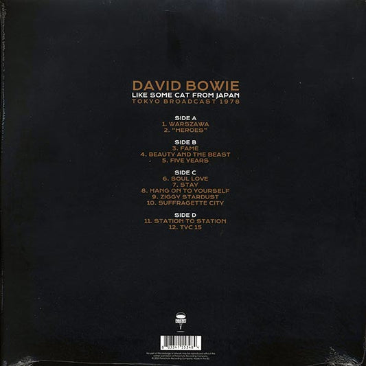 David Bowie - Like Some Cat From Japan: Tokyo Broadcast 1978 (ltd. ed.) (2xLP) (clear vinyl)