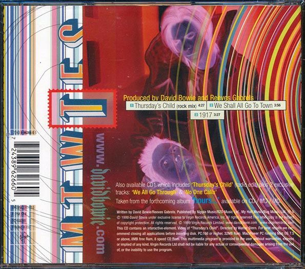 David Bowie - Thursday's Child CD
