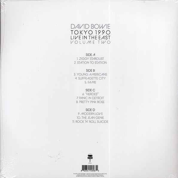 David Bowie - Tokyo 1990 Volume 2: Live In The East (2xLP)