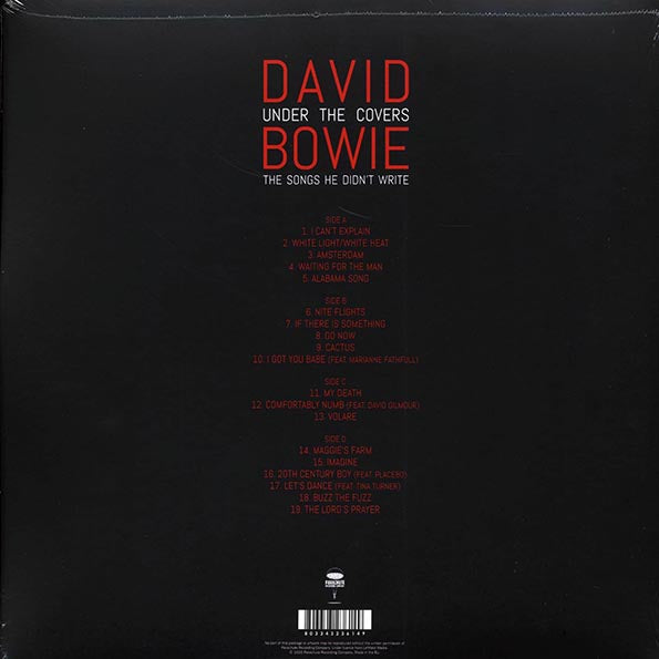 David Bowie - Under The Covers: The Songs He Didn't Write (ltd. ed.) (2xLP) (clear vinyl)