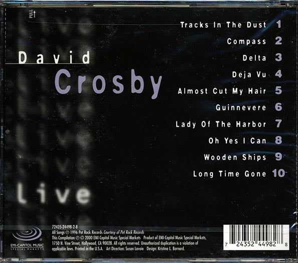 David Crosby - David Crosby Live