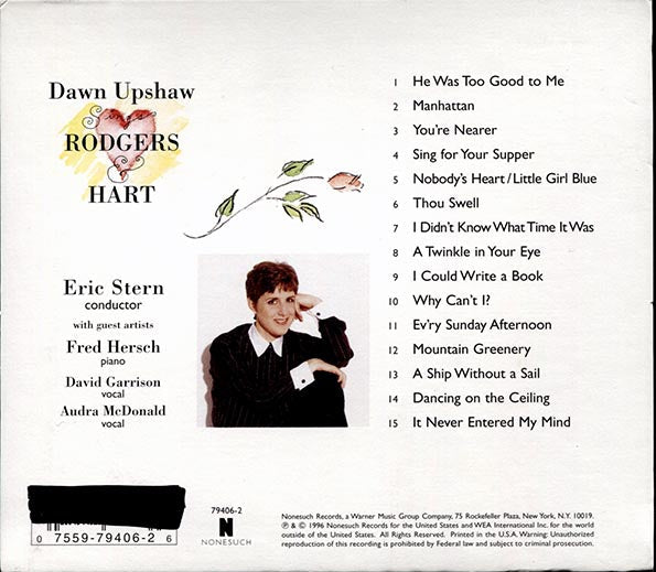 Dawn Upshaw - Dawn Upshaw Sings Rogers & Hart (marked/ltd stock)