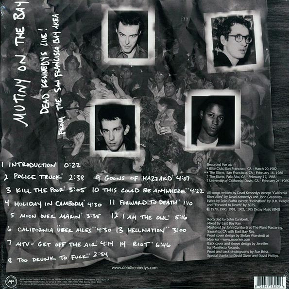 Dead Kennedys - Mutiny On The Bay: Dead Kennedys Live! From The San Francisco Bay Area (2xLP)