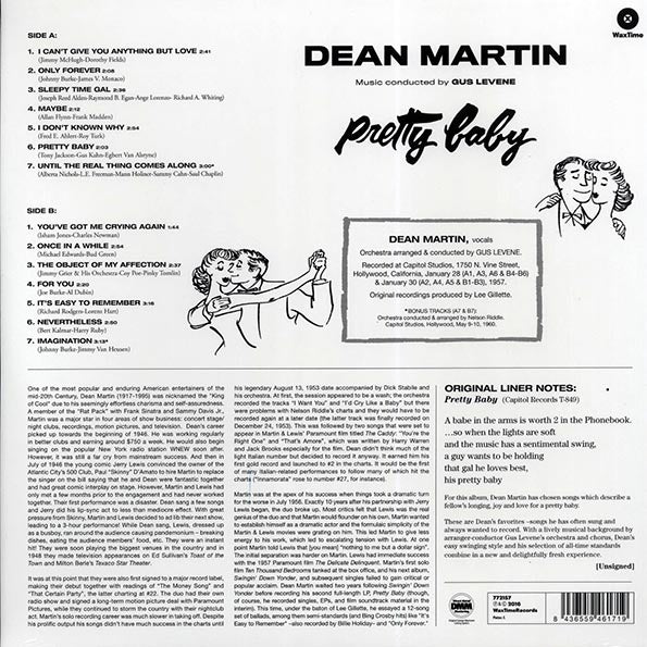 Dean Martin - Pretty Baby (+2 bonus tracks) (ltd. ed.) (180g)