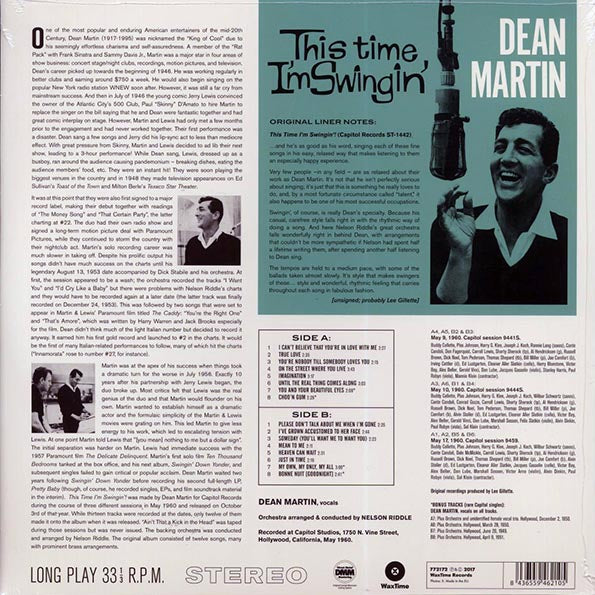 Dean Martin - This Time I'm Swingin'! (+4 bonus tracks) (ltd. ed.) (180g)