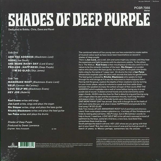 Deep Purple - Shades Of Deep Purple (180g) (remastered)