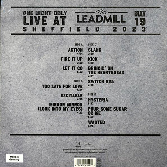 Def Leppard - One Night Only: Live At The Leadmill 2023 (RSD 2024) (ltd. ed.) (2xLP) (grey vinyl)