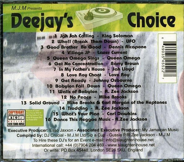 Dennis Alcapone, King Solomon, Jah Lloyd, Mike Brooks, Johnny Osbourne, Etc. - Deejay's Choice Volume 1